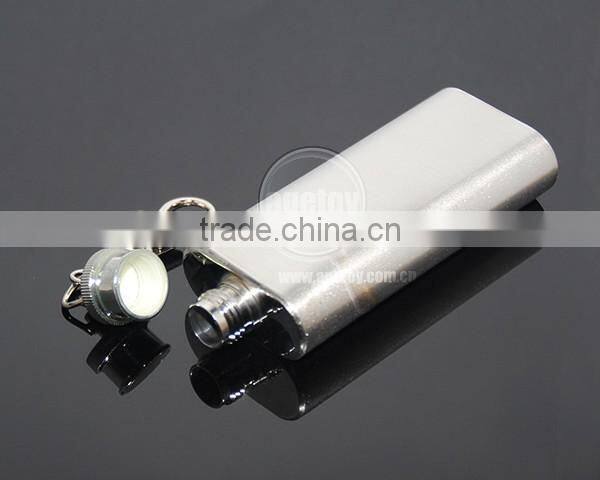 2oz Portable Flagon Kettle Oilcan Keychain 56ML Stainless Steel Metal Travel Wine Pot Mini Liquor Hip Flask