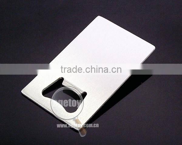 Stainless Steel Brushed Metal Credit Card Shaped Cheap Bulk Bottle Opener