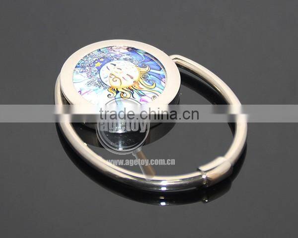 New Arrival Round Portable Swivel Alloy Purse Handbag Holder S Shaped Custom Metal Folding Hook Hanger