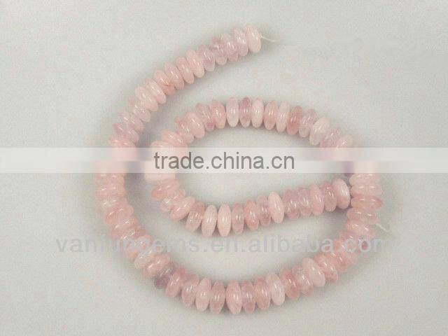 Gemstone Poppy jasper rondelle beads for jewelry