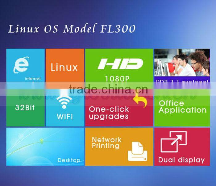 HDMI port thin client with CPU for Intel Dual Core Office net,small Linux computer,RDP 7 thin client