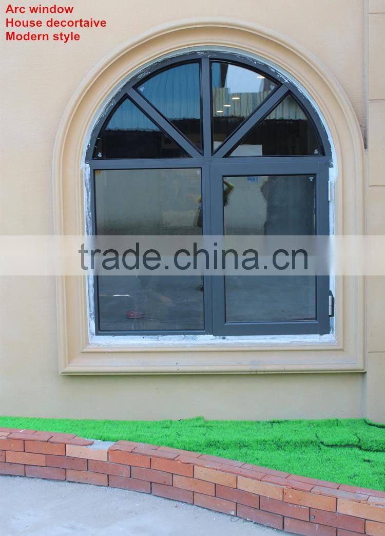 New style aluminum arc window design