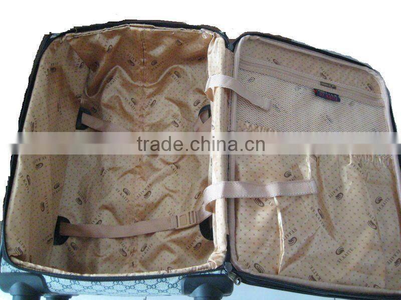 Newest Fashionable Check Pattern Rolling Luggage