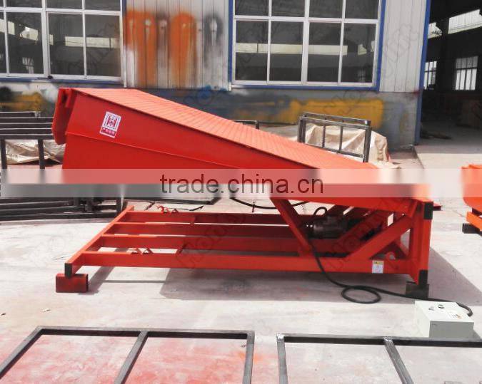 hydraulic fixed dock leveler truck loading unloading equipment 3t-12t bearing capacity