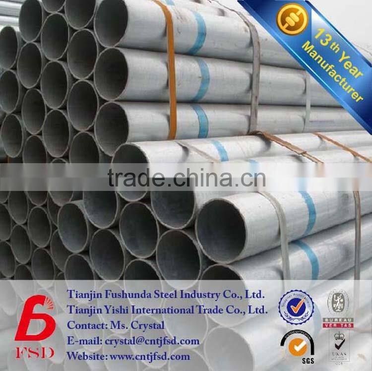 steel structure building galvanized iron tube manufacture