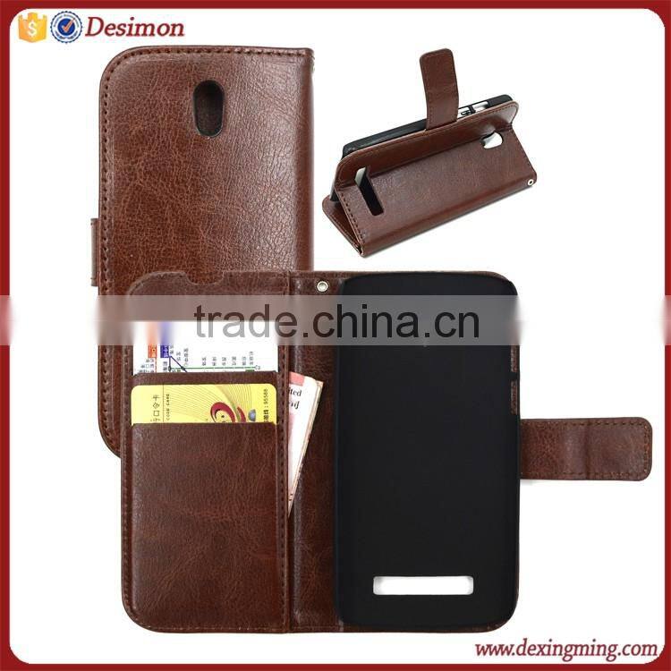 Wholesale cell phone case for htc desire 500 , leather flip cover for htc desire 500