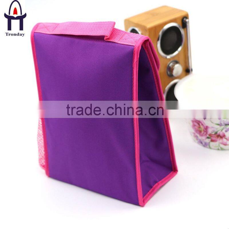 600D polyester fitness cooler bag school and office thermal lunch bag