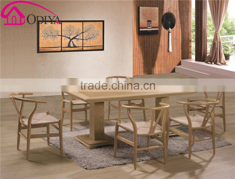 restuarant cheap wooden dining tables and 6 chairs set