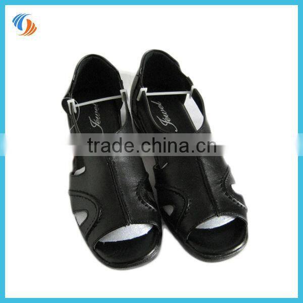 Women Summer PU Shoes Sandals Black/Gold Air Cushioned