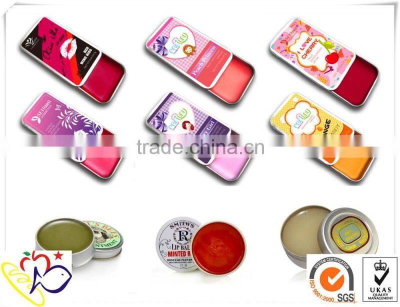 2014 hot sale slide lid balm tin