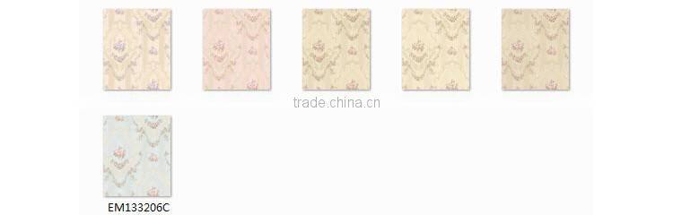 discontinued printing embroidery wallpaper, european flower wall sticker for background , decorative wall sticker pattern