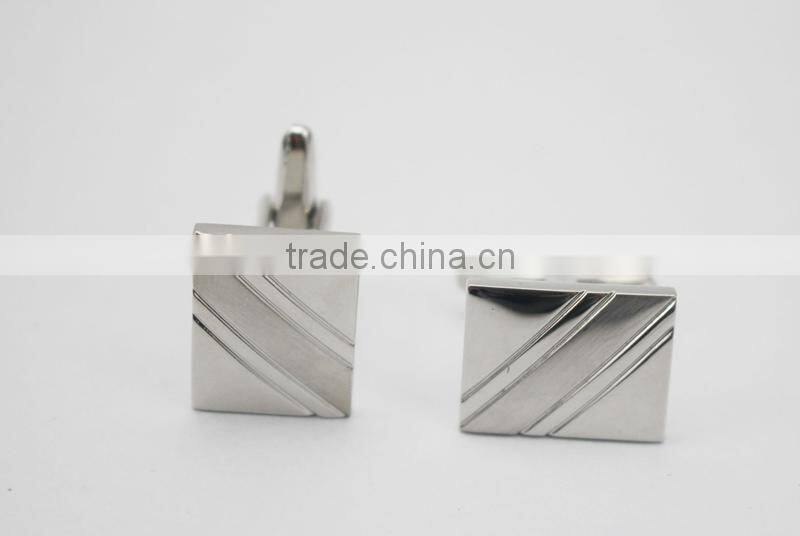 Cuff button brass cufflinks rectangle Brass Men Shirt Cuff Button