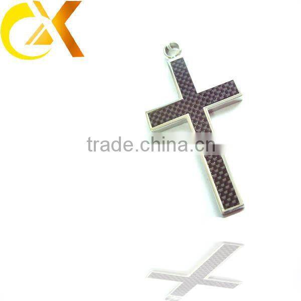2013 wholesale Stainless Steel Jewelry cross zircon pendants for jewelry making