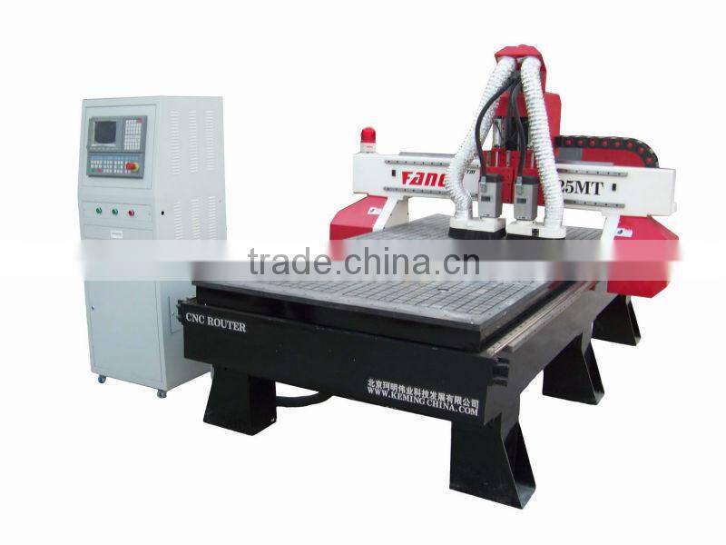 CNCWoodenFurnitureEngravingMachine/Practical multi process with 2 spindles/Seamless steel welding/Cast aluminum structural parts