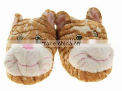 plush newborn baby winter cartoon tiger shoes/soft sole baby shoes
