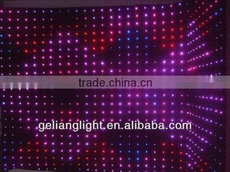 High Quality fireproof curtain / Flexible soft led decoration curtain