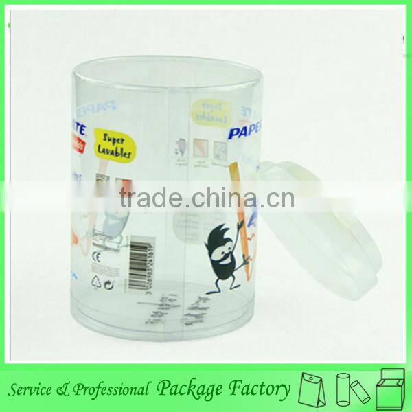 Simple Different transparent clear PVC cylindrical packaging