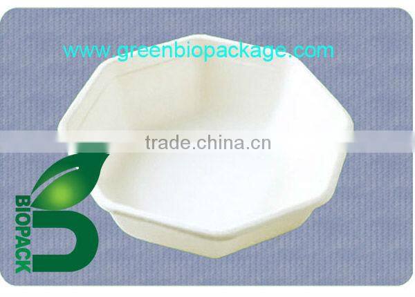 eco-friendly biodegradable 3 compartments Sugarcane Bagasse Plate
