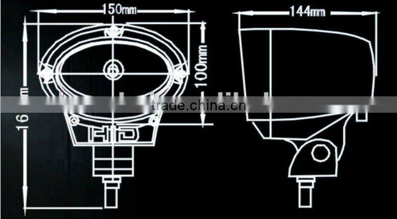 HID flood light 35W 12V/24V HID work light