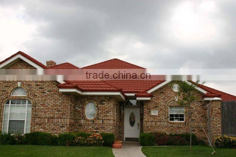 High quality best price stone coated metal roof tile Type and Synthetic Resin