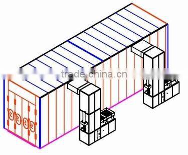 12M, 15M, 16M, 18M, 20M truck bus spray booth