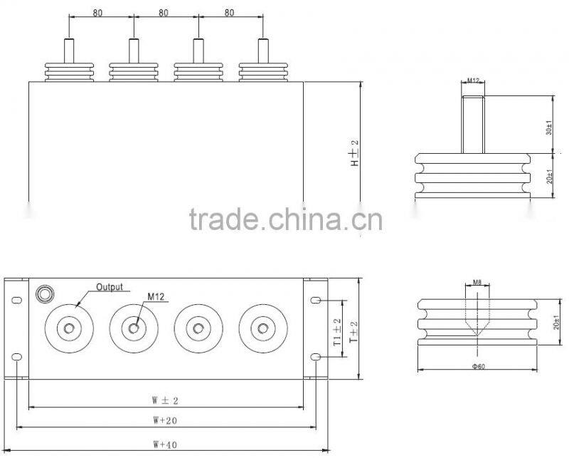 dc link capacitor calculation, dc link film capacitor, DKMJ-S series