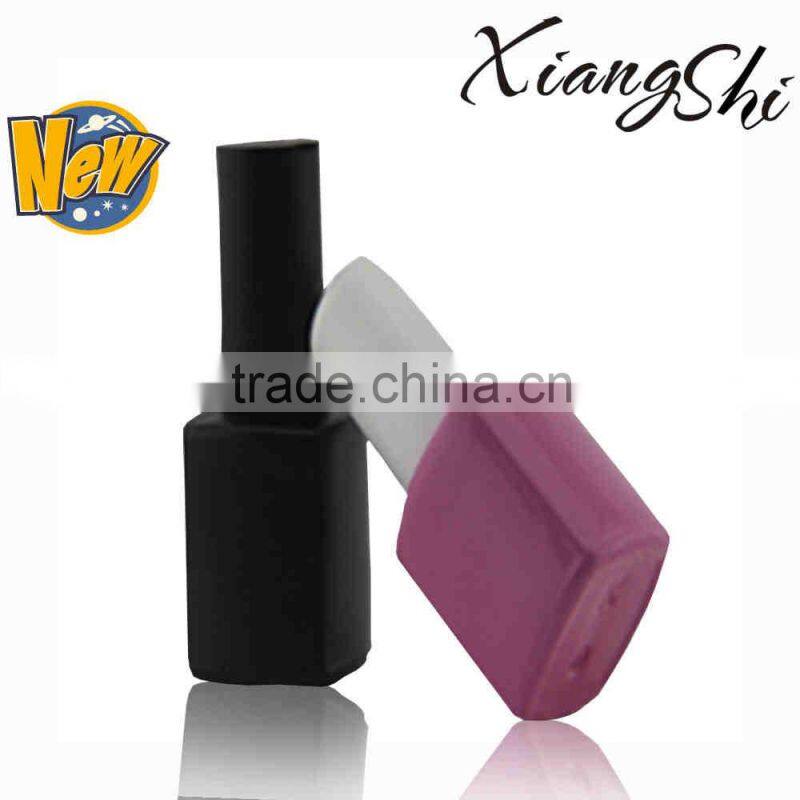 mini square/round shape oil paint glass container with screw cap and brush