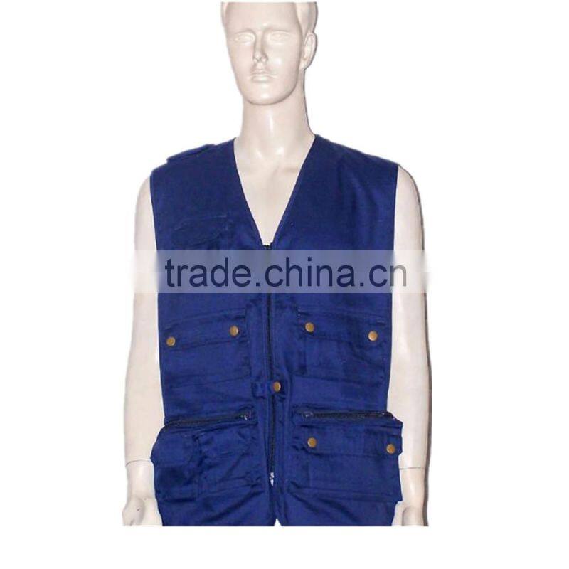 Cheap Wholesale Multi-pockets Work Vests China Supplier