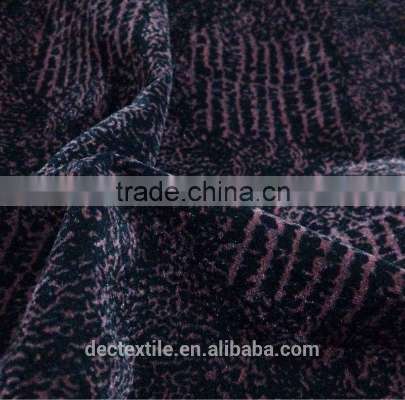 Nylon knitted flock plain dyed flocking