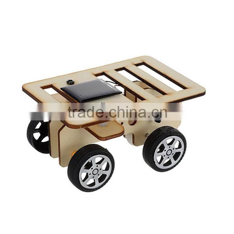 solar powered Wooden product children toys car