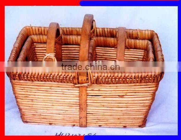 hot sale high quality willow baby basket