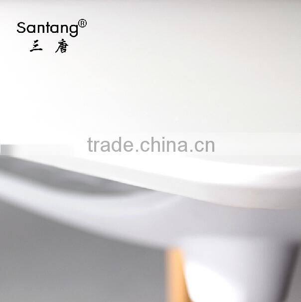 santang new wholesale indoor high-glossy K/D plastic dining table 1545a