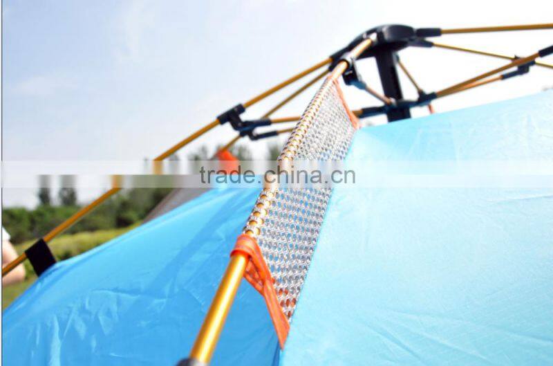 polyester fabric and 3 - 4 person Tent type auto open tent