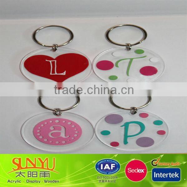 Customized acylic keychains wholesale