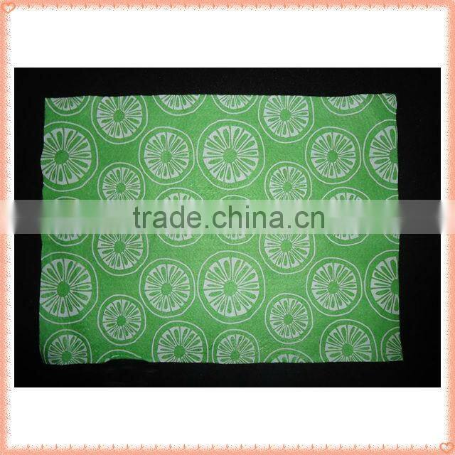 Printed kitchen dish cloth, dish washing cloth
