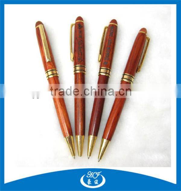 New Latest Style Red Wooden ball Pen