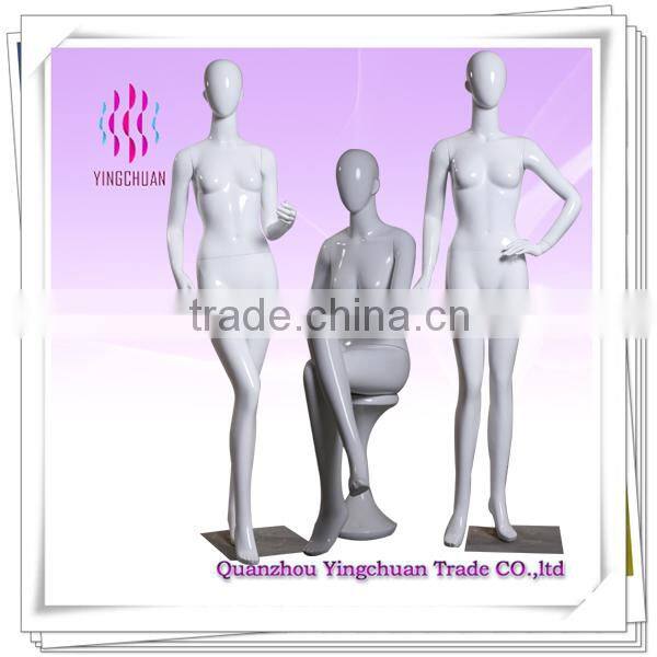 Egg head high end posture display female mannequin
