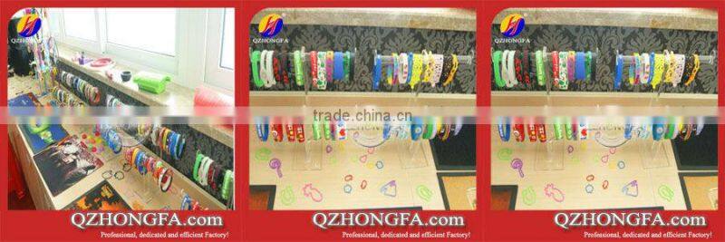 Cool Silicone Rubber Slap Bracelets with Nail Design