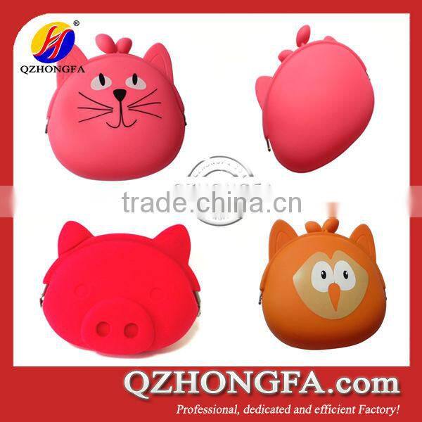 Banana design silicone cheap coin purse