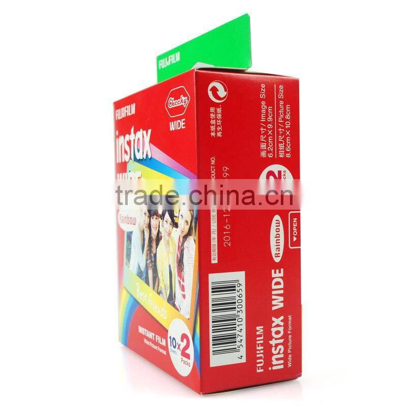 Fujifilm instax wide rainbow film 5inch for Instax Camera w210, W300 instax film