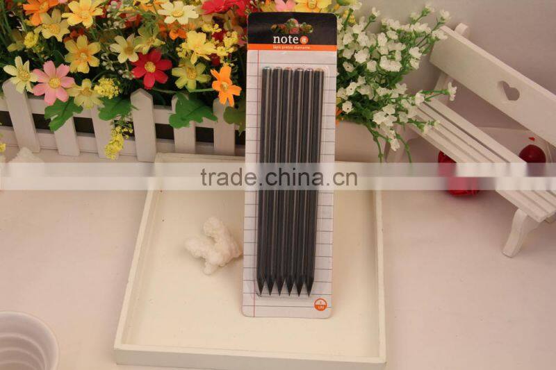 teenagers /round black wooden HB pencil/acrylic diamonds pencil /blister paper card/Wooden hb pencil
