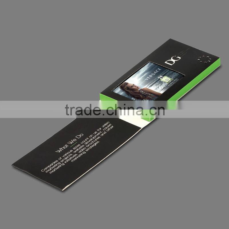 Competitive price 5" video brochure card in paper crafts