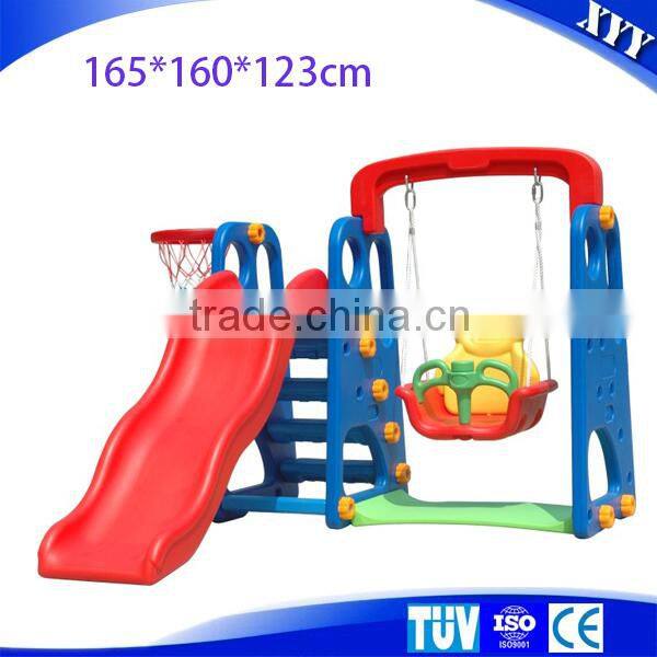 2015 Funny and Safety Kids Slide Small Slide with Swing