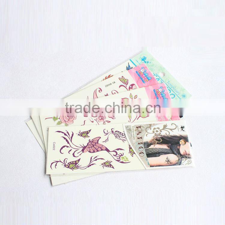 2015 fashion temporary finger free tattoo sticker