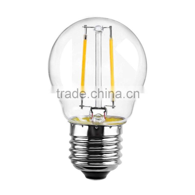 LED filament bulb light e27 2w led filament lamp