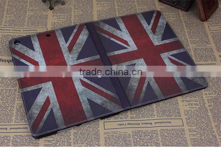 unique design for ipad air case ,British style book style case