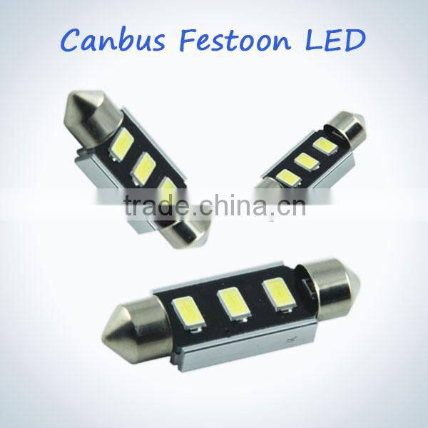3 pcs 5730 smd car dome light 12v 24v led auto light festoon canbus led c5w