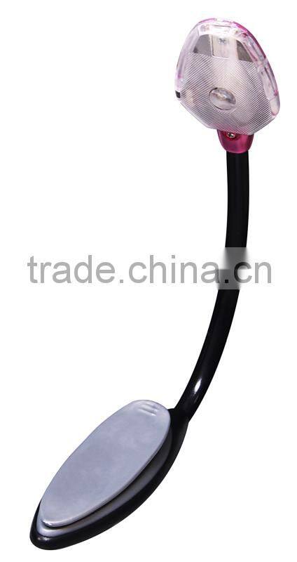 Flexible neck 1LED book light with clip