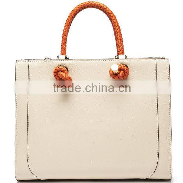 Guangzhou factory latest leather satchel famous women systyle handbags