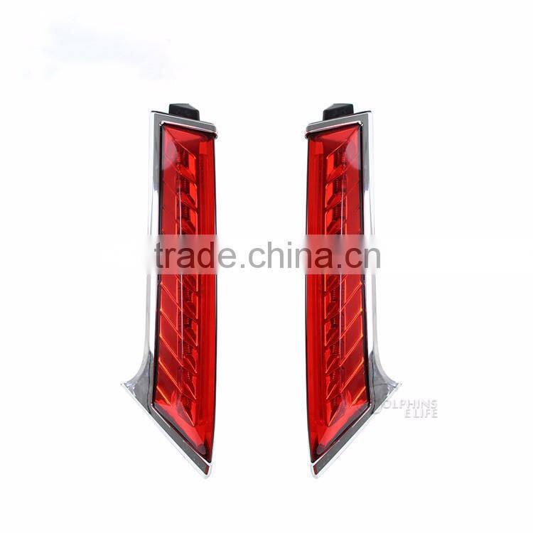12V LED Tail Lights Rear Column Lamp For Nissan X-trail Rogue 2014 2015 Rear-end Tail Brake Parking Lights Rear Warning Light